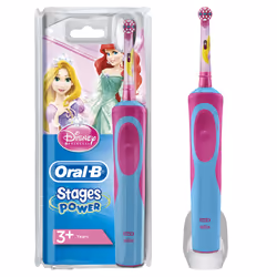 Oral-B Stages Power Enfant Brosse à dents rotative oscillante Bleu, Rouge