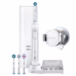 Oral-B Genius 9000 White Brosse À Dents Électrique, Adulte, Brosse à dents rotative oscillante, Soin quotidien, Soins des gen ...