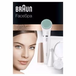 Braun FaceSpa 851V Or, Blanc