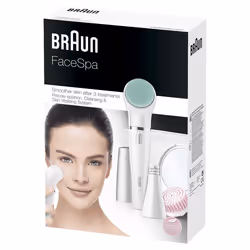 Braun FaceSpa 853V 10 pince(s) Blanc, Argent