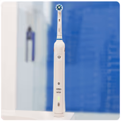 Oral-B SmartSeries Smart 4 4000S Sensi Ultrathin Adulte Brosse à dents rotative oscillante Blanc - Vue supplémentaire 10