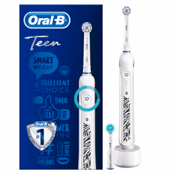 Oral-B Teen , Adolescents, Brosse à dents rotative oscillante, Soin quotidien, Doux, Blanchiment, 40000 mouvements par minute ...