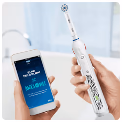 Oral-B Teen Adolescents Brosse à dents rotative oscillante Blanc - Vue supplémentaire 5