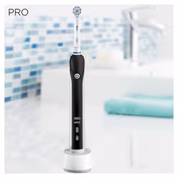 Oral-B PRO 2 2000S Sensi Ultrathin Adulte Brosse à dents rotative oscillante Noir, Blanc - Vue supplémentaire 5