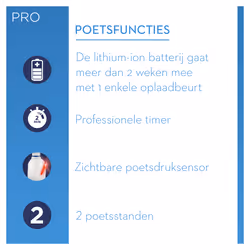 Oral-B PRO 2 2000S Sensi Ultrathin Adulte Brosse à dents rotative oscillante Noir, Blanc - Vue supplémentaire 7