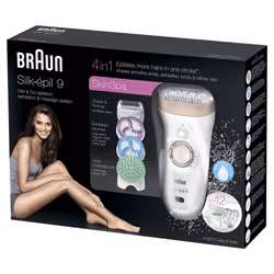 Braun Silk-épil 9 Skin Spa 9-961v 40 pince(s) Bronze, Blanc