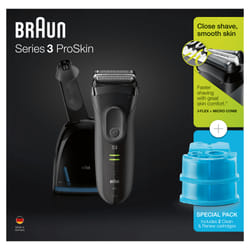 Braun Series 3 81640348 rasoir pour homme Rasoir à grille Tondeuse Noir, Gris