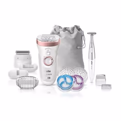 Braun Silk-épil 9 9/980 SensoSmart 40 pince(s) Or rose, Blanc