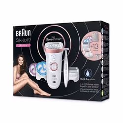 Braun Silk-épil 9 9/980 SensoSmart 40 pince(s) Or rose, Blanc