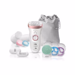 Braun Silk-épil 9 SkinSpa SensoSmart 9/970, Or rose, Blanc, 40 pince(s), Batterie, Batterie intégré, 2 h, 50 min