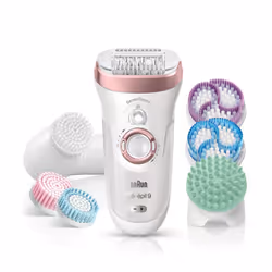 Braun Silk-épil 9 SkinSpa SensoSmart 9/970 40 pince(s) Or rose, Blanc