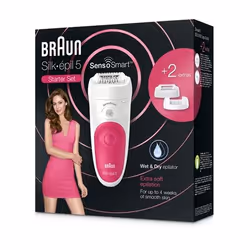 Braun Silk-épil 5 5/500 SensoSmart 28 pince(s) Rose, Blanc