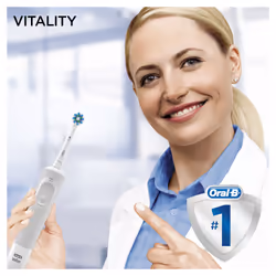 Oral-B Vitality 100 CrossAction Adulte Brosse à dents rotative oscillante Blanc - Vue supplémentaire 4