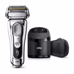 Braun Series 9 9395cc, Rasoir à grille, Titane, Chrome, LED, Batterie, Lithium-Ion (Li-Ion)
