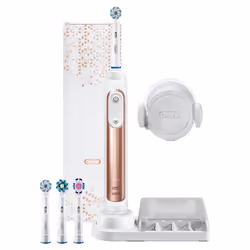 Oral-B Genius 10000N Rose Gold Brosse À Dents Électrique Par Braun, Adulte, Soin quotidien, Soins des gencives, Sensible, Bla ...