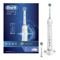 Oral-B SmartSeries Smart 4 4100S Adulte Brosse à dents rotative oscillante Blanc