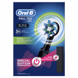 Oral-B PRO 80314423 brosse à dents électrique Adulte Brosse à dents rotative oscillante Noir, Blanc
