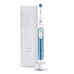 Oral-B SMART Expert, Adulte, Soins des gencives, Bleu, Blanc, Rond, Batterie, Batterie intégré