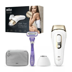 Braun Silk-expert Pro 81677897 épilateur léger Lumière pulsée Blanc, Or