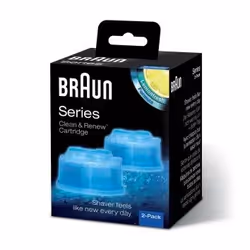 Braun Clean &amp; Charge refills, Cartouche de nettoyage, Bleu