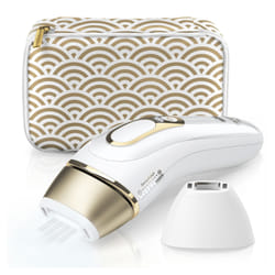 Braun Silk-expert Pro 81680379 épilateur léger Lumière pulsée Blanc, Or