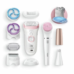 Braun Silk-épil 9 81683683 épilateur 40 pince(s) Blanc, Rose