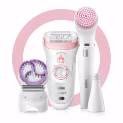 Braun Silk-épil 9 81683683 épilateur 40 pince(s) Blanc, Rose - Vue supplémentaire 2
