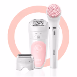Braun Silk-épil 5 Wet&Dry 81683688 épilateur 28 pince(s) Blanc, Rose