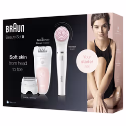Braun Silk-épil 5 Wet&Dry 81683690 épilateur 28 pince(s) Blanc, Rose