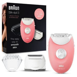Braun Silk-épil 3 81683691 épilateur 20 pince(s) Rose, Blanc