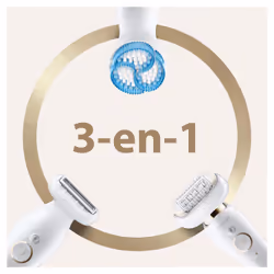 Braun Silk-épil 9 81688637 épilateur 40 pince(s) Blanc, Or - Vue supplémentaire 5