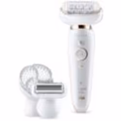 Braun Silk-épil 9 81688639, Blanc, Or, 40 pince(s), Aisselles, Bikini, Cuisse avant, Intérieur des avant-bras, Exfoliation, L ...