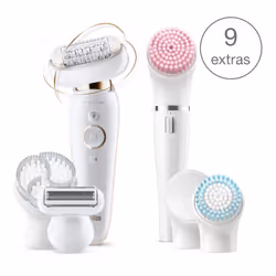 Braun Silk-épil 9 Flex 9100 BS, Or, Blanc, 40 pince(s), MicroGrip, Batterie intégré