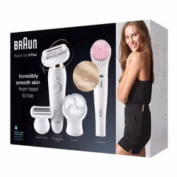 Braun Silk-épil 9 Flex 9100 BS 40 pince(s) Or, Blanc - Vue supplémentaire 6