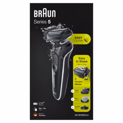 Braun Series 5 50-W4650cs Rasoir à grille Tondeuse Blanc - Vue supplémentaire 7