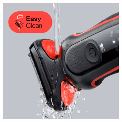 Braun Series 5 50-R1000s Rasoir à grille Rouge - Vue supplémentaire 4