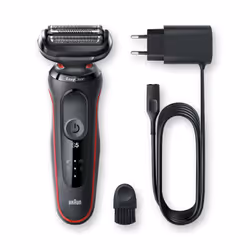 Braun Series 5 50-R1000s Rasoir à grille Rouge - Vue supplémentaire 7