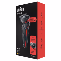Braun Series 5 50-R1000s Rasoir à grille Rouge - Vue supplémentaire 8