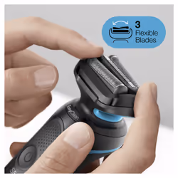 Braun Series 5 50-M1000s Rasoir à grille Noir, Bleu - Vue supplémentaire 10