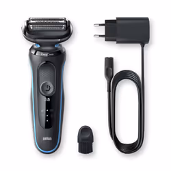 Braun Series 5 50-M1000s Rasoir à grille Noir, Bleu - Vue supplémentaire 9