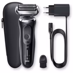Braun Series 7 70-N1000s, Rasoir à grille, Noir, LED, Batterie, Lithium-Ion (Li-Ion), Batterie intégré