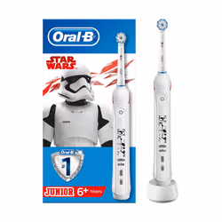Oral-B Junior Pro2 Starwars, Enfant, Brosse à dents rotative oscillante, Soin quotidien, Sensible, 40000 mouvements par minut ...