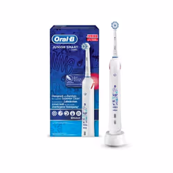 Oral-B Junior Smart Enfant Brosse à dents rotative Bleu, Blanc