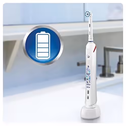 Oral-B Junior Smart Enfant Brosse à dents rotative Bleu, Blanc - Vue supplémentaire 8
