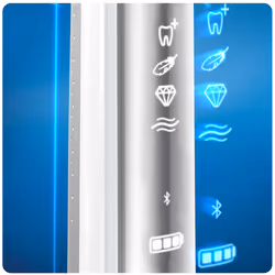 Oral-B Genius 80326257 brosse à dents électrique Adulte Brosse à dents rotative oscillante Argent, Blanc