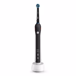 Oral-B Pro 2 2000 Black Edition, Brosse à dents rotative, Soin quotidien, Noir, Blanc, Rond, Batterie, Batterie intégré
