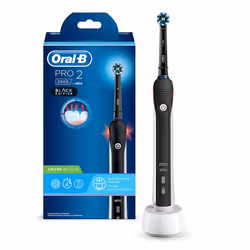 Oral-B Pro 2 2000 Black Edition Brosse à dents rotative Noir, Blanc