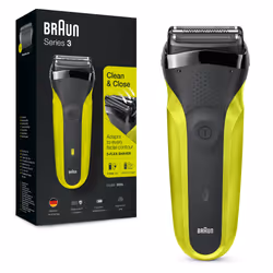 Braun Series 3 81702940 rasoir pour homme Rasoir à grille Tondeuse Noir, Vert