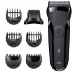 Braun Series 3 81702941, Rasoir à grille, Noir, Boutons, LED, Chargement, Énergie, AC/Batterie
