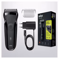 Braun Series 3 81702941 rasoir pour homme Rasoir à grille Tondeuse Noir - Vue supplémentaire 6